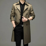 Nolan | Elegant Long Trench Coat for Men