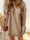 Abigail | Women's Cable Knit Sweater Dress