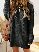 Abigail | Women's Cable Knit Sweater Dress