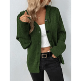 Freya | Chunky Knit Button-Down Cardigan for Women