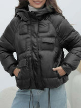 Valentina | Thick Warm-Lined Winter Puffer Jacket with Hood