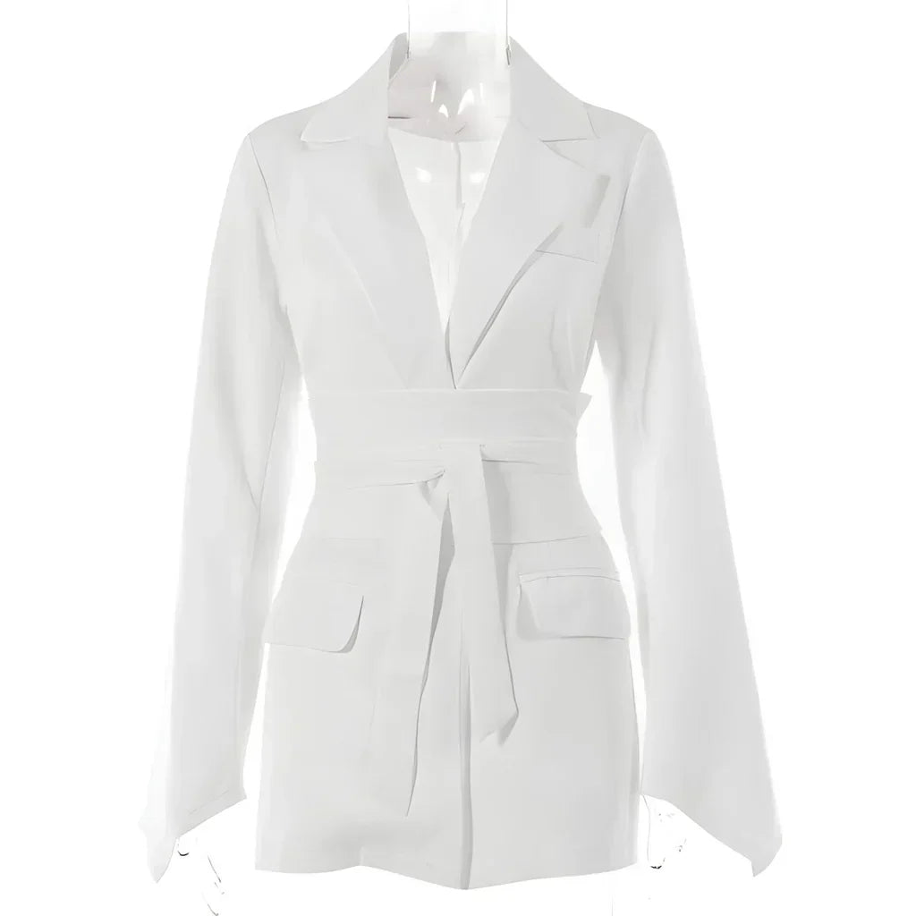 Chloe | Elegant Blazer Dress with Belt