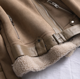 Ethan | Men’s Leather Jacket with Shearling Trim