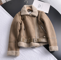 Ethan | Men’s Leather Jacket with Shearling Trim