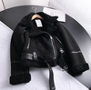Ethan | Men’s Leather Jacket with Shearling Trim