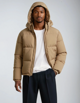 Adelaide | Men’s Quilted Winter Jacket with Integrated Hood