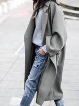 Paige | Oversized Coat with Open Front