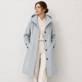 Hannah | Women's Hooded Water-Repellent Longline Coat