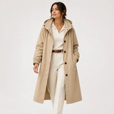 Hannah | Women's Hooded Water-Repellent Longline Coat