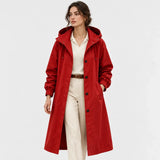 Hannah | Women's Hooded Water-Repellent Longline Coat