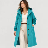 Hannah | Women's Hooded Water-Repellent Longline Coat
