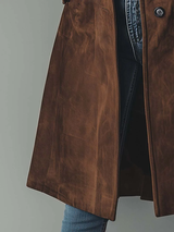 Selena | Trench Coat with Waist Belt and Wide Notched Collar