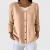 Wanda | Elegant V-Neck Button-Down Cardigan