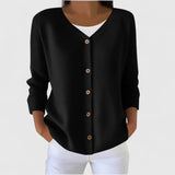 Wanda | Elegant V-Neck Button-Down Cardigan