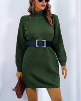 Zinnia | Stylish Knit Dress with Collar