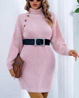 Zinnia | Stylish Knit Dress with Collar