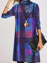 Penelope | Warm Long-Sleeve Dress Above the Knee
