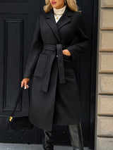 Natalie | Women's Tailored Belted Long Coat