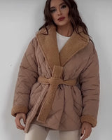 Madeline | Quilted Belted Winter Coat for Women