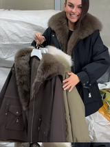 Mirella | Women's Quilted Jacket with Plush Collar