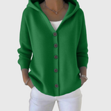 Amanda | Women's Hooded Button-Front Knit Cardigan