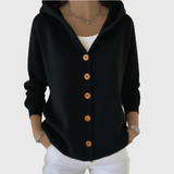 Amanda | Women's Hooded Button-Front Knit Cardigan