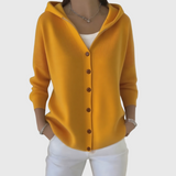 Amanda | Women's Hooded Button-Front Knit Cardigan