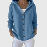 Amanda | Women's Hooded Button-Front Knit Cardigan