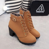 Iris | Orthopedic Ankle Boots with Zipper and Heel