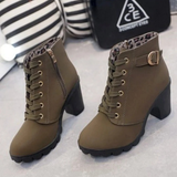 Iris | Orthopedic Ankle Boots with Zipper and Heel