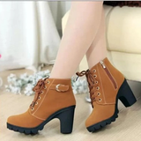 Iris | Orthopedic Ankle Boots with Zipper and Heel