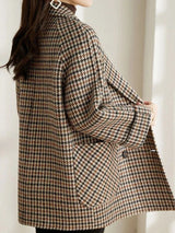 Barbara | Classic Long Plaid Womens Coat