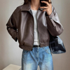 Bianca | Women's Classic Bomber Jacket with Elastic Waistband