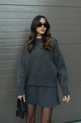 Vivian | Two-Piece Sweater and Skirt Set