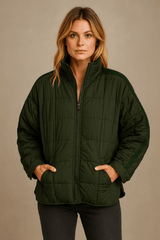 Emilia | Lightweight Compact Zip Puffer Jacket
