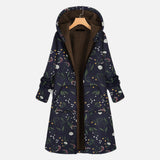 Cynthia | Elegant Long Hooded Womens Coat