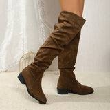 Esther | Women's Over-the-Knee Slip-On Boots with Block Heel