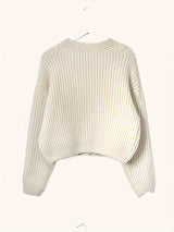 Clara | Women's Chunky Knit Button-Front Cardigan