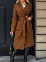 Natalie | Women's Tailored Belted Long Coat