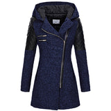 Katrine | Textured Hooded Winter Jacket