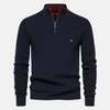 Bartholomew | Men's Knit Sweater with Troyer Collar