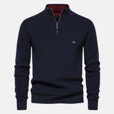 Bartholomew | Men's Knit Sweater with Troyer Collar