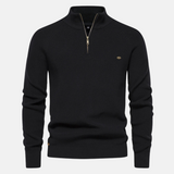 Bartholomew | Men's Knit Sweater with Troyer Collar