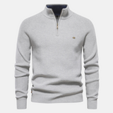 Bartholomew | Men's Knit Sweater with Troyer Collar