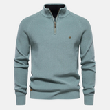 Bartholomew | Men's Knit Sweater with Troyer Collar