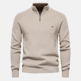 Bartholomew | Men's Knit Sweater with Troyer Collar