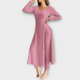 Bella | Casual Knit Dress with Side Slit and Leggings Set