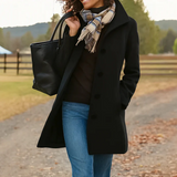 Elara | Elegant Women's Casual Coat with Button Closure
