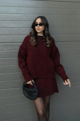 Vivian | Two-Piece Sweater and Skirt Set
