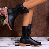 Helga | Women's Lace-Up Boots with Block Heel